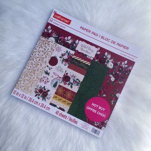 Last One! Festive Gilded Berry Paper Pad by Craft Smart